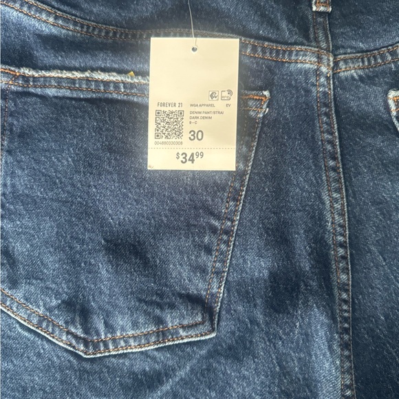 Forever 21 Straight Leg Jeans, size 30 (10) - Picture 4 of 5
